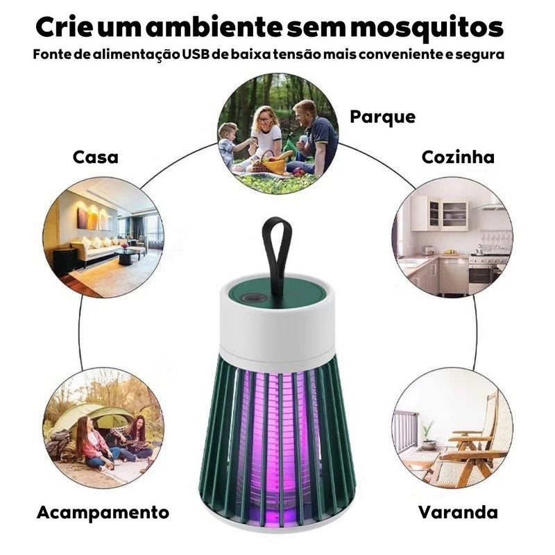 Lâmpada Elétrica Mata-Mosquitos Com Luz UV